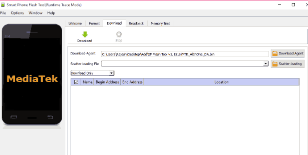 Cara Flash Lenovo A319 via Flashtool