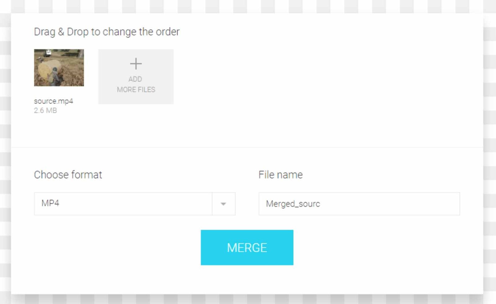 cara menggabungkan video online