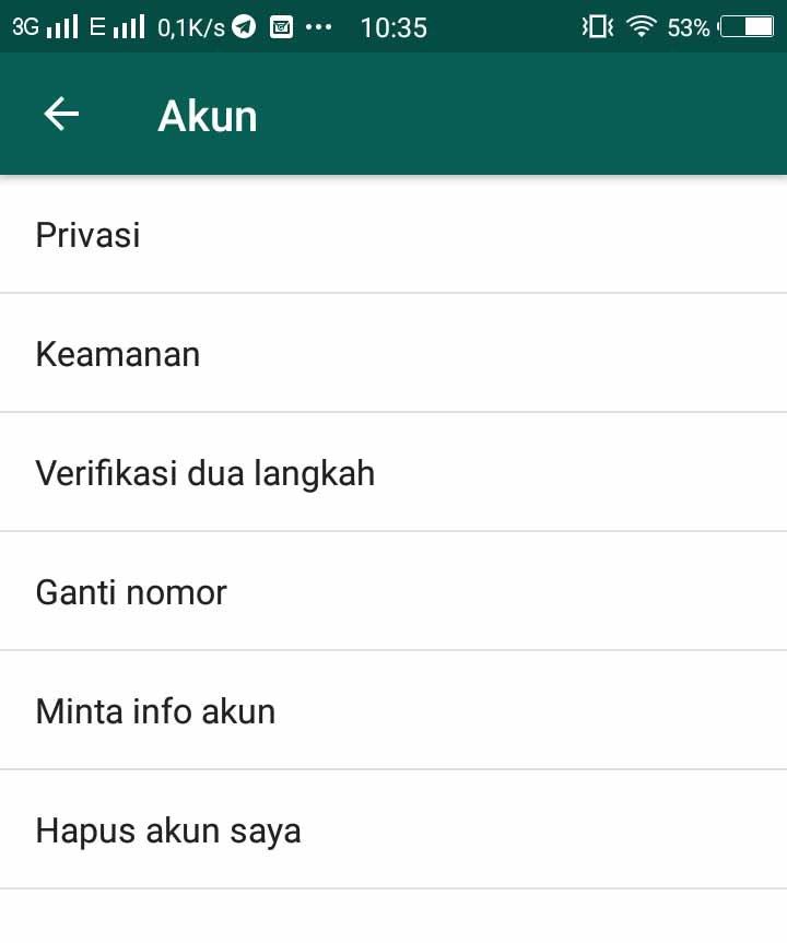 cara menonaktifkan akun wa