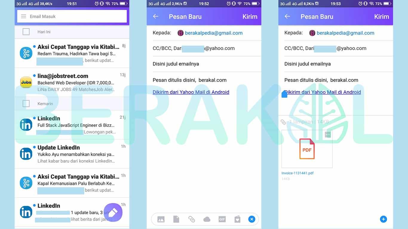 cara mengirim email lewat yahoo