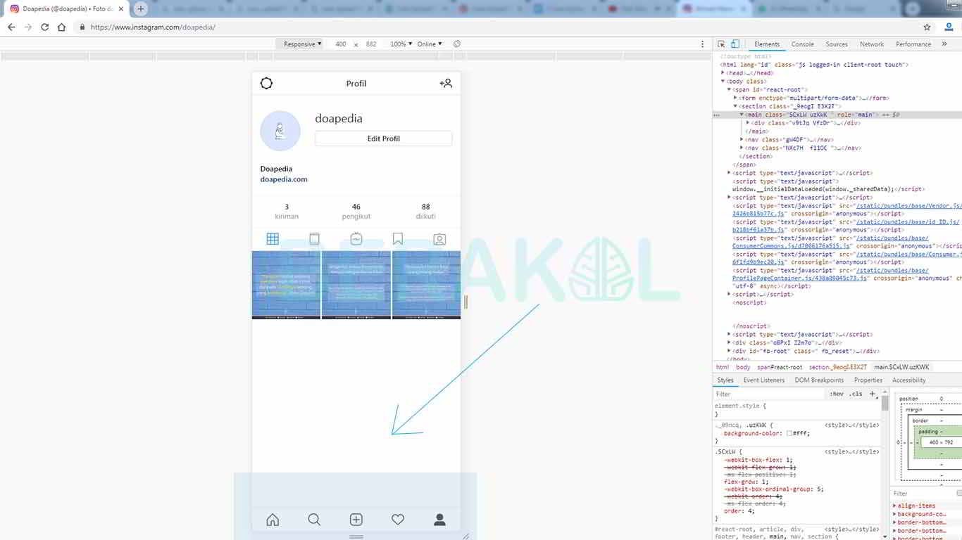 cara upload foto di instagram lewat komputer