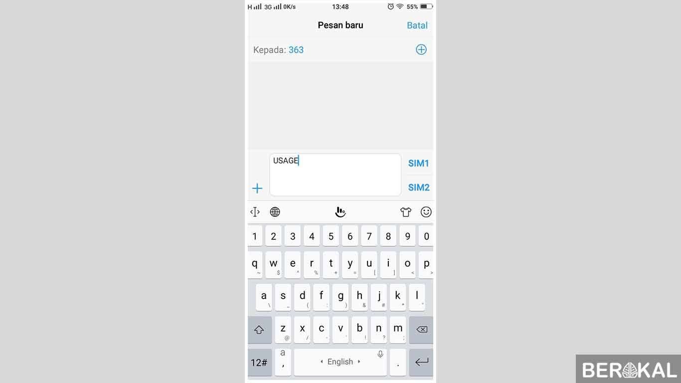 cara cek pulsa Indosat lewat SMS