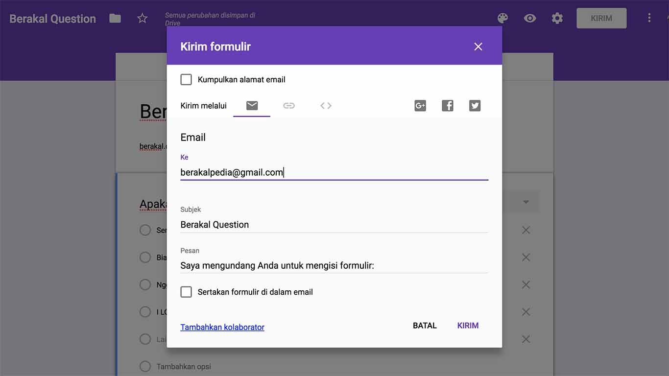 cara membuat google form pendaftaran cara membuat google form pendaftaran