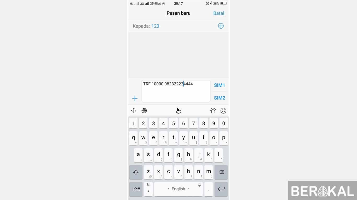 cara transfer pulsa 3 2019