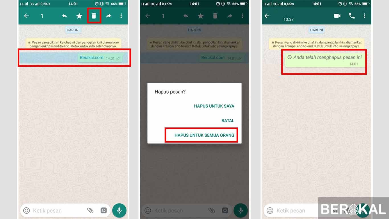 Cara Menarik Pesan di WA Cara Menarik Pesan di WA