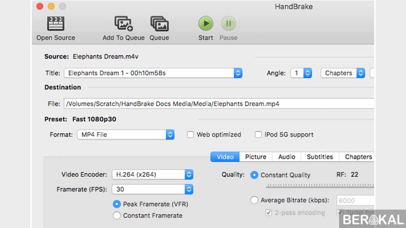 cara kompres video dengan handbrake cara kompres video dengan handbrake