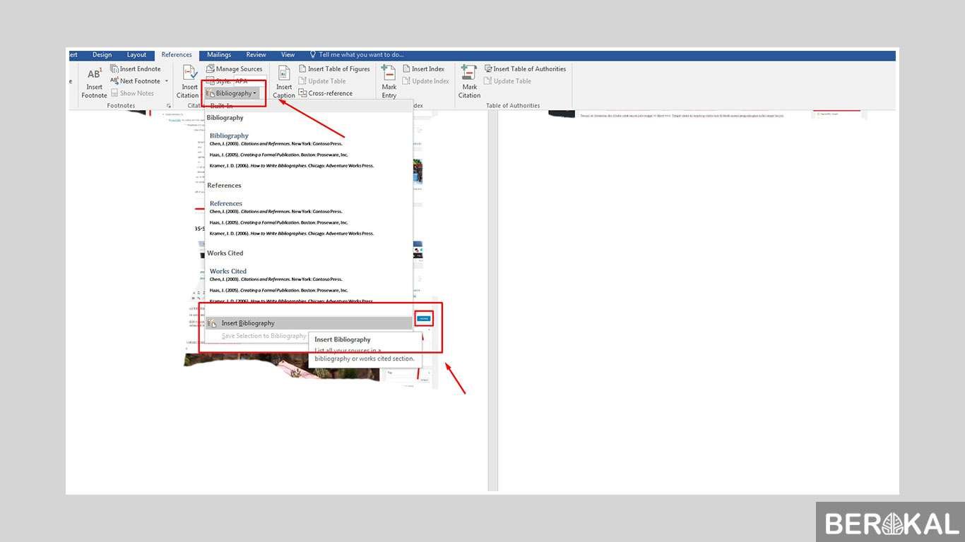 cara membuat daftar pustaka di word manual