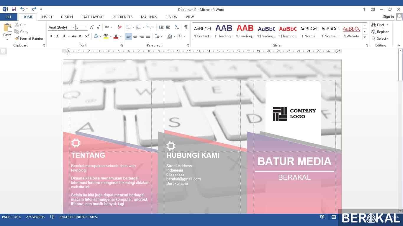cara membuat brosur dengan microsoft word 2010 cara membuat brosur dengan microsoft word 2010