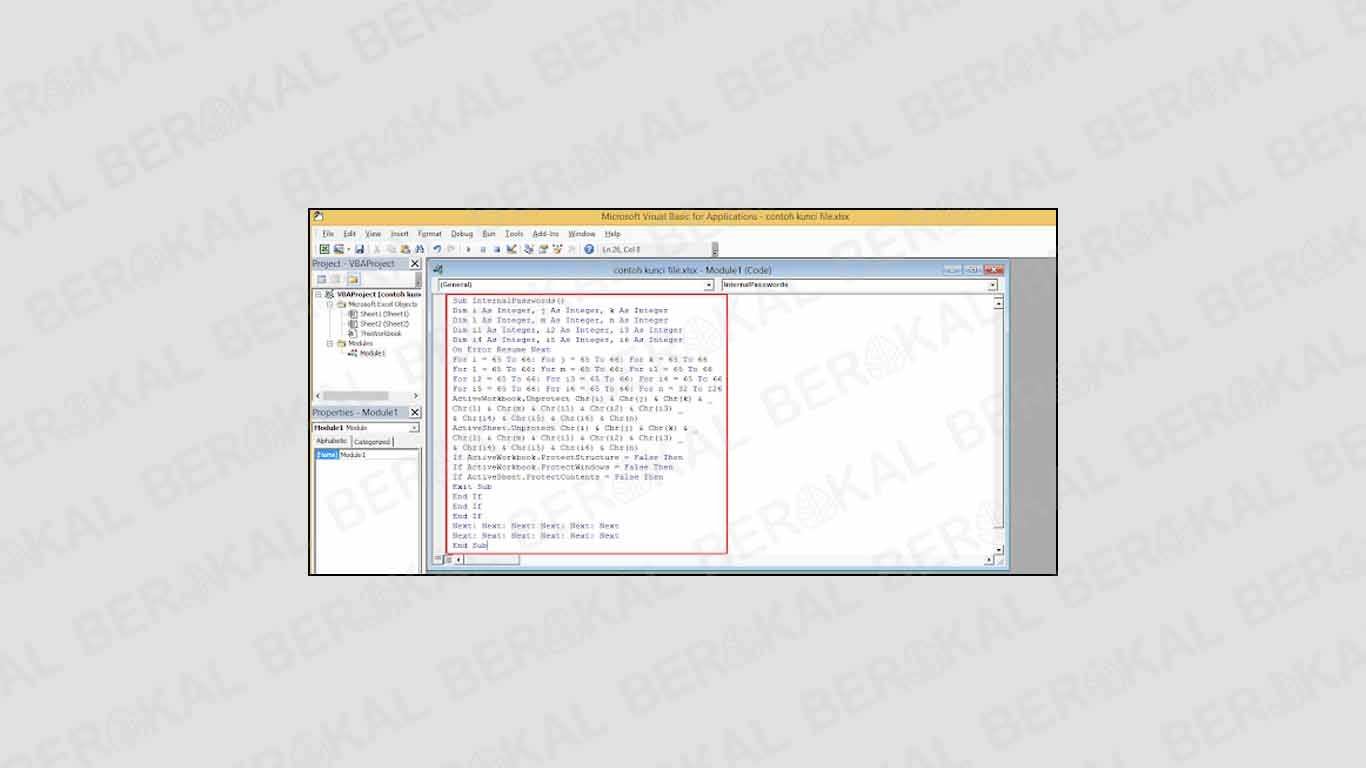 cara membuka file excel yang di encrypt