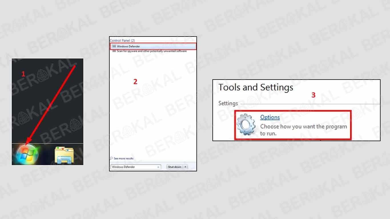 cara mengaktifkan windows defender windows 7