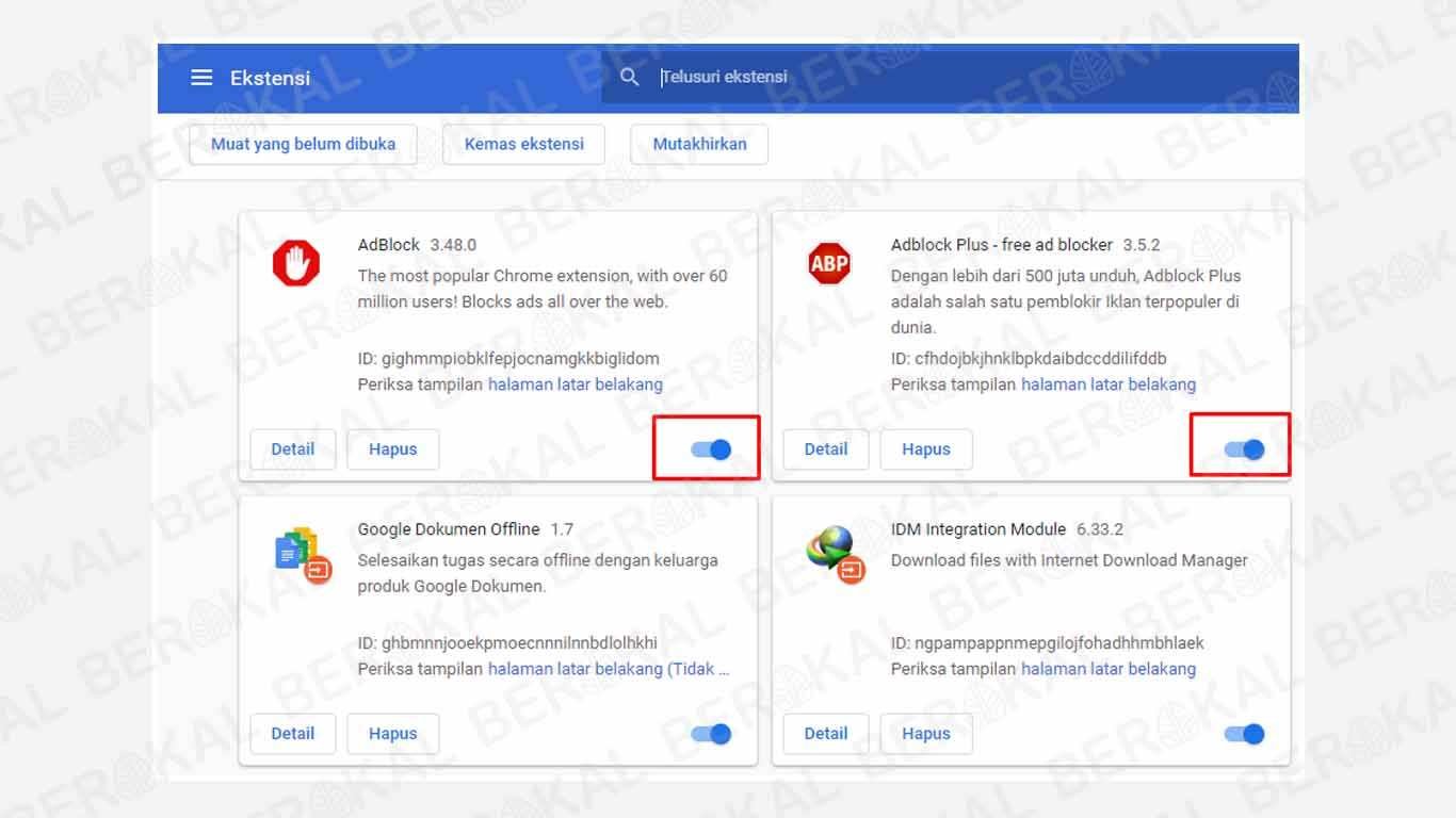 Cara Mematikan Adblock pada Peramban