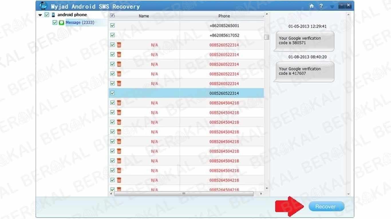 Mengembalikan SMS yang Terhapus dengan MyJad Android SMS Recovery Mengembalikan SMS yang Terhapus dengan MyJad Android SMS Recovery