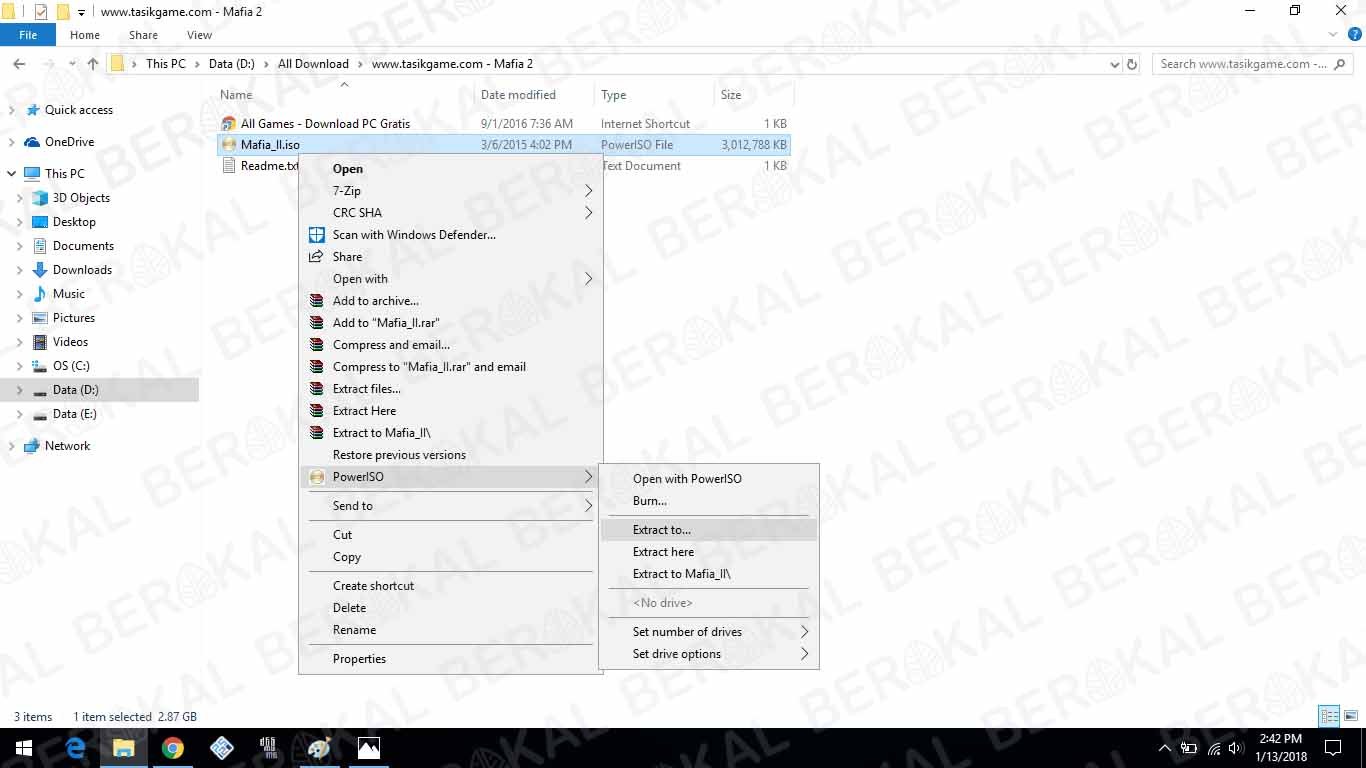 cara extract file ISO dengan PowerISO cara extract file dengan PowerISO