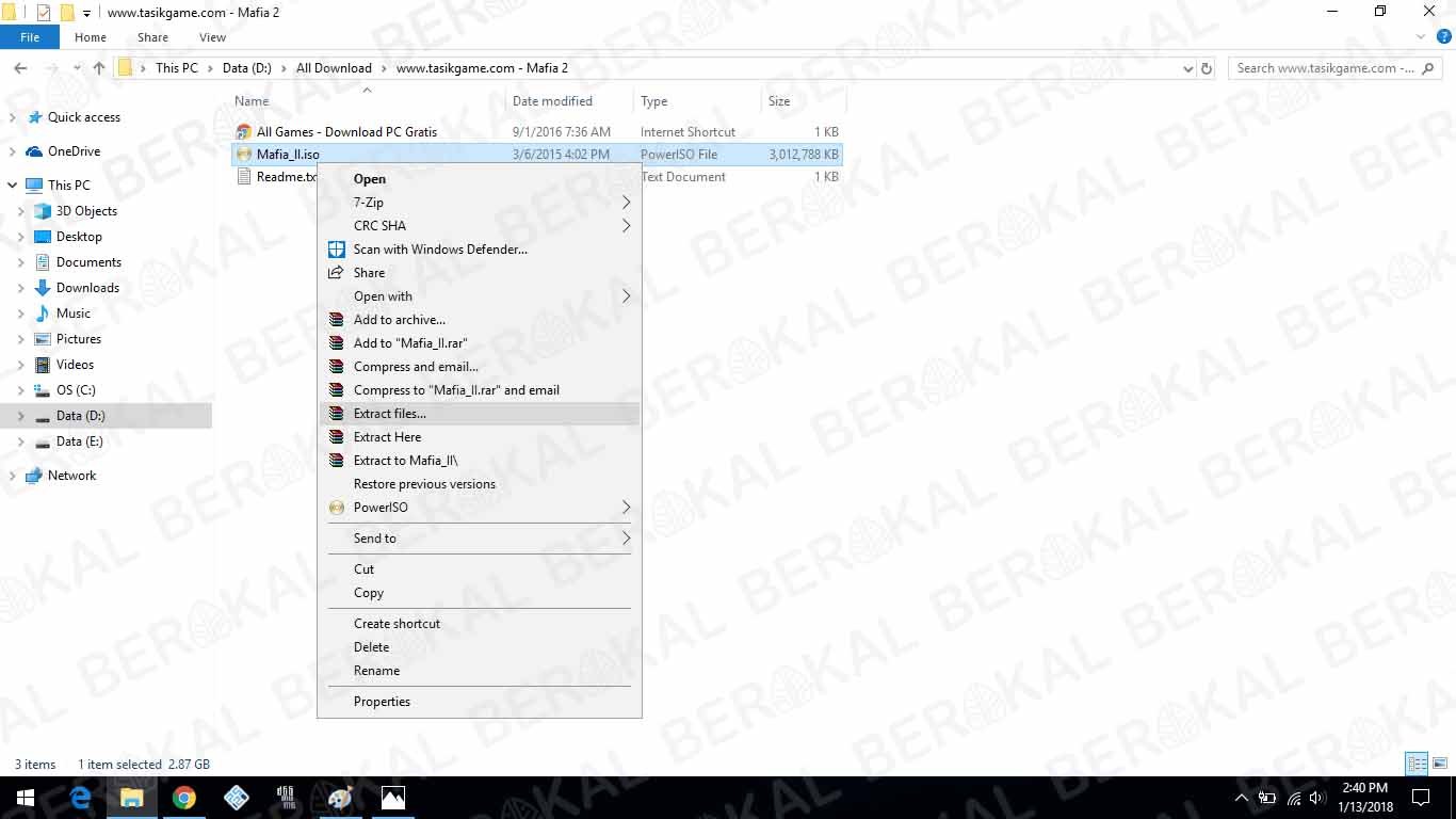 cara extract file dengan winrar extract file dengan winrar