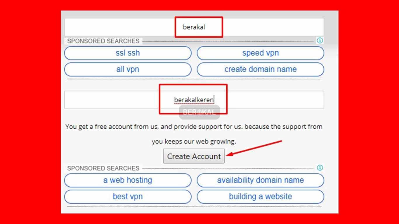 create account