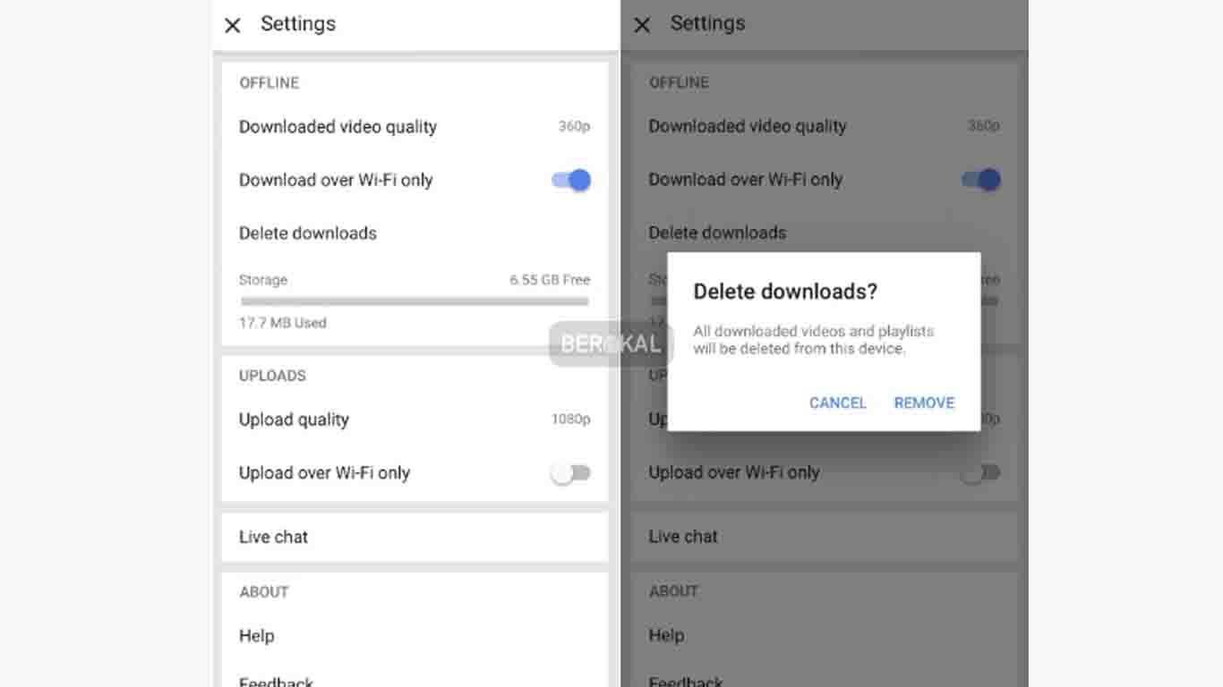 menghapus hasil download video youtube sekaligus atasi memori internal penuh dengan menghapus hasil download video youtube sekaligus