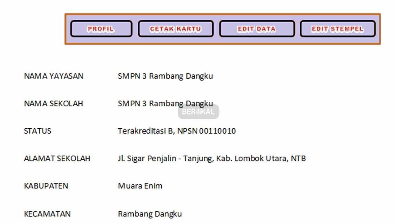 aplikasi kartu pelajar sma excel aplikasi kartu pelajar sma excel