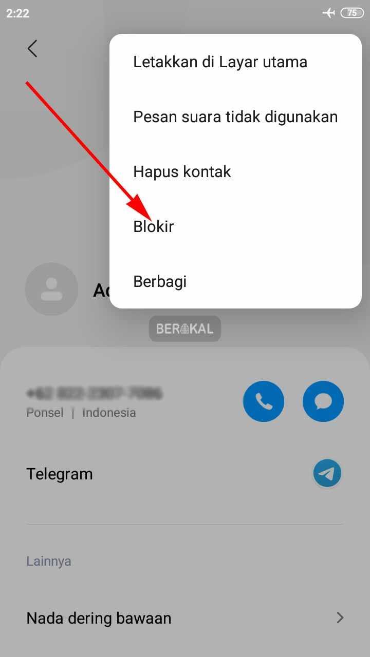 blokir kontak blokir kontak