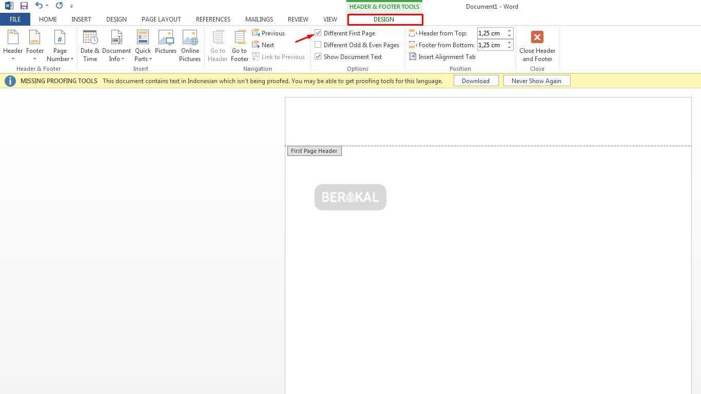 cara membuat kop surat di word 2016