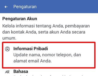 Informasi Pribadi