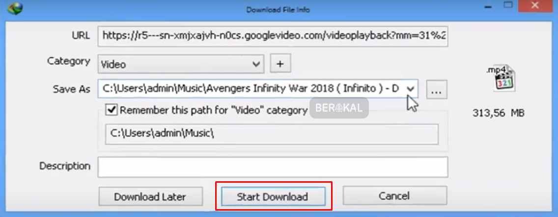 download video youtube menggunakan idm