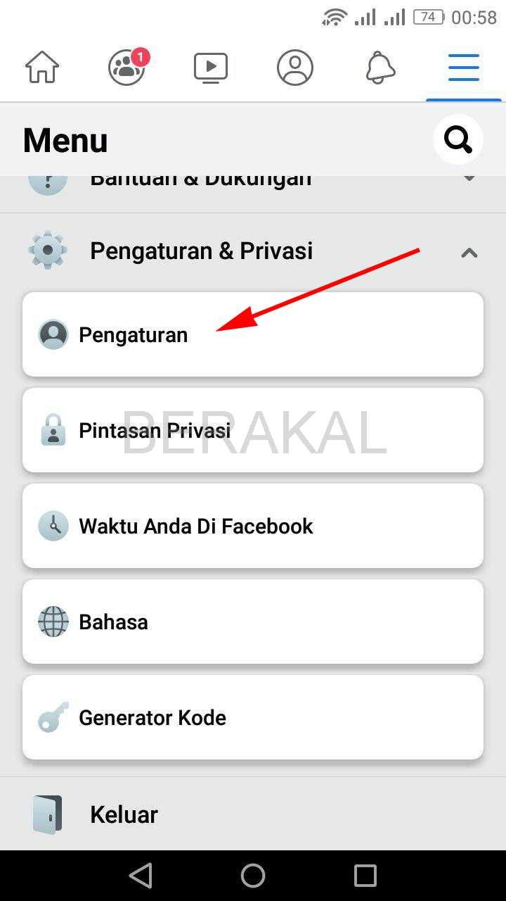 pengaturan dan privasi pengaturan dan privasi