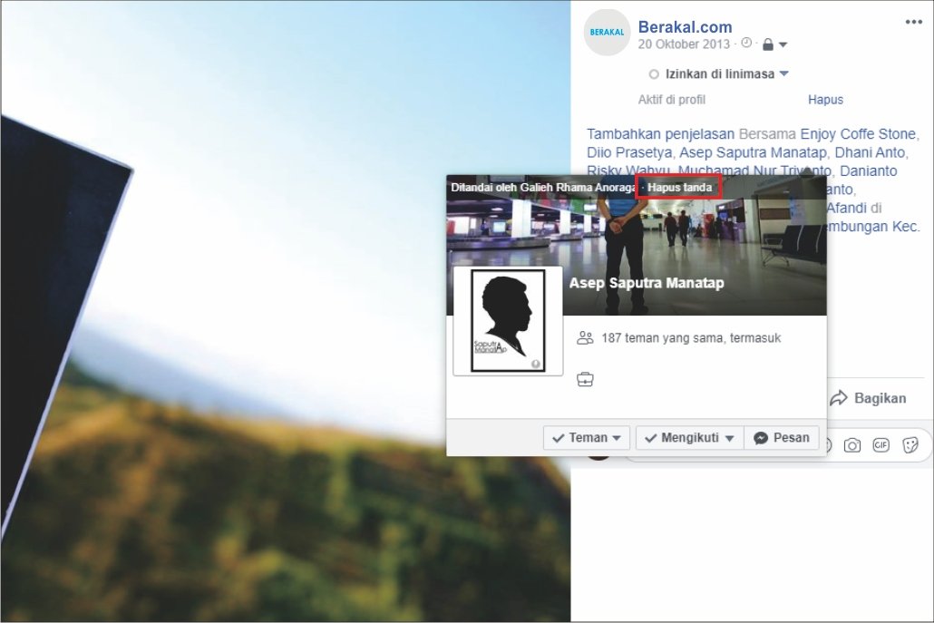Cara menghapus orang yang ditandai di foto facebook Cara menghapus orang yang ditandai di foto facebook