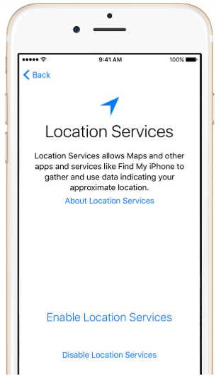 location services iphone