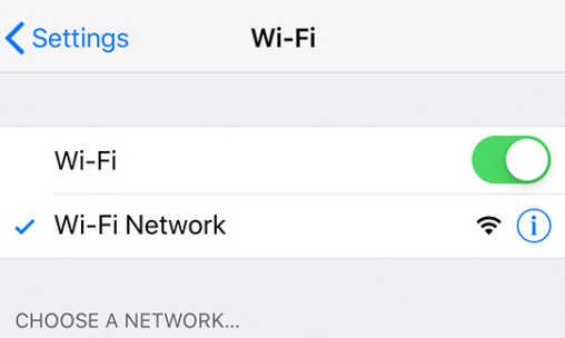 turn off iphone wifi