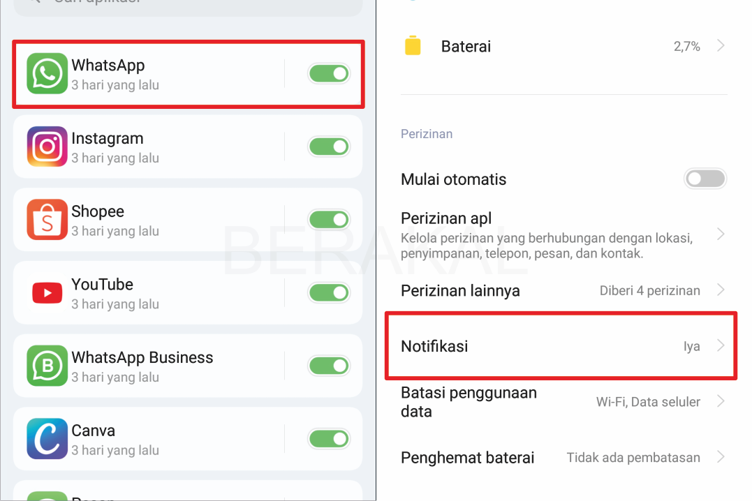 cara menampilkan notifikasi whatsapp di android cara menampilkan notifikasi whatsapp di android
