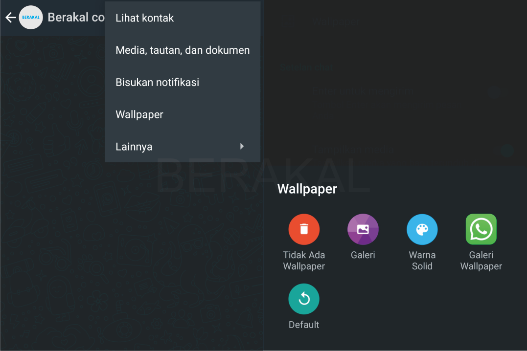 cara mengganti background whatsapp dengan foto sendiri
