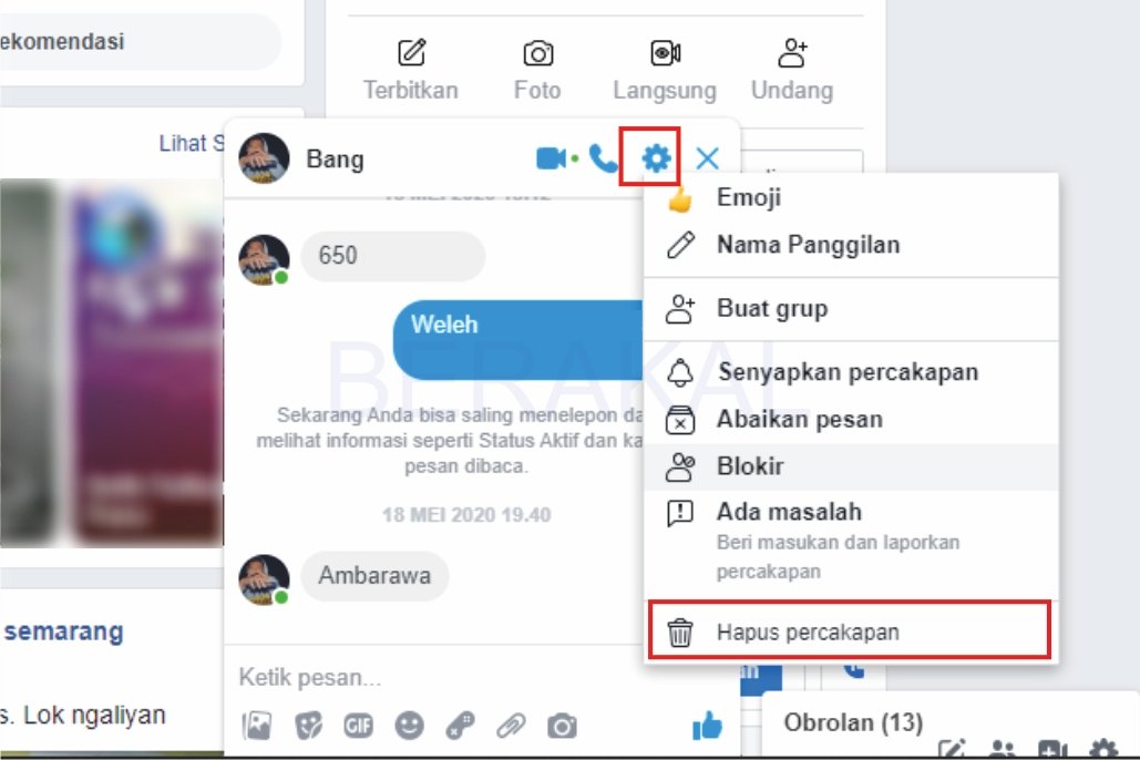 hapus pesan