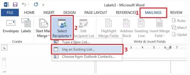 Cara Membuat Label undangan di word