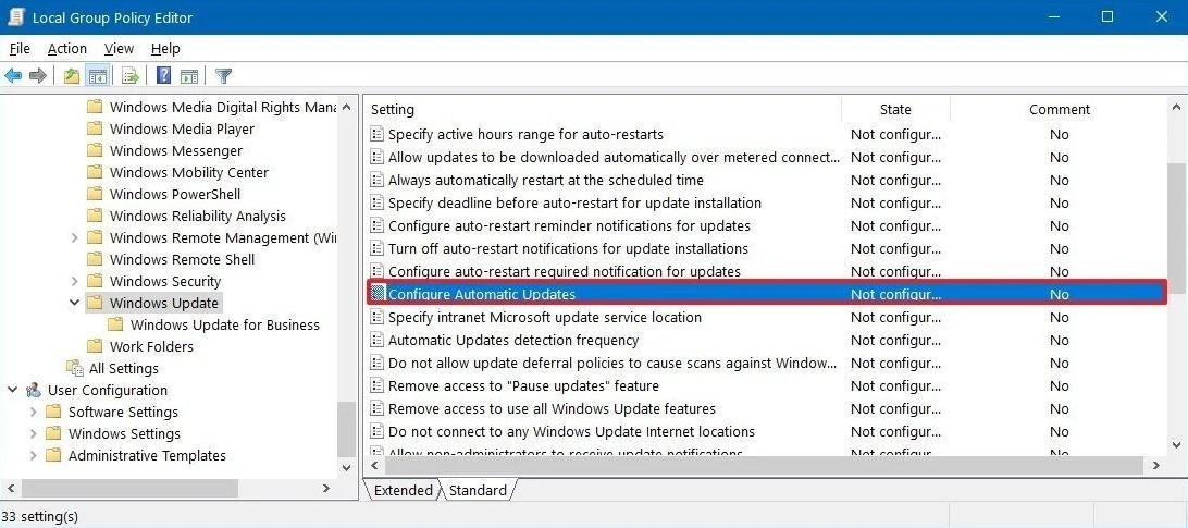 Konfigurasi update otomatis windows 10 Konfigurasi update otomatis windows 10
