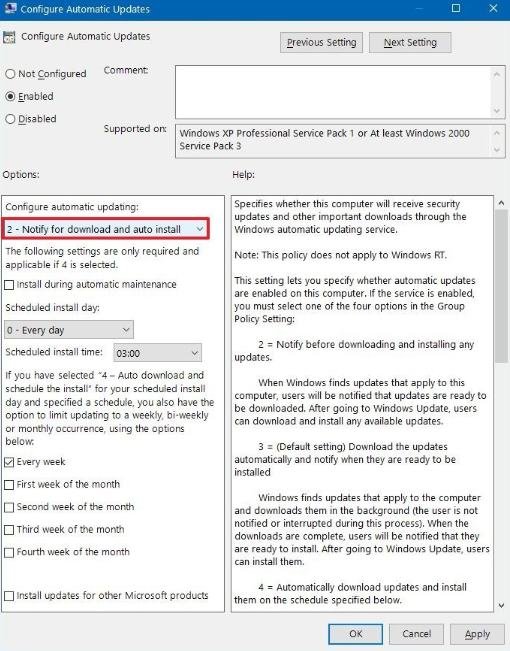 Notify for download to auto install Notify for download to auto install