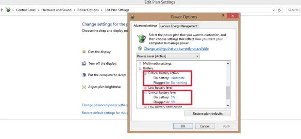 Critical Battery Action