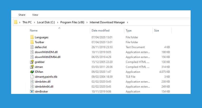 Folder IDM