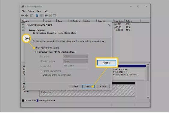 Format partition