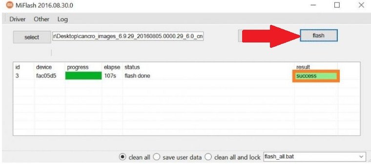 Klik flash dan tunggu samapai proses selesai. Klik flash dan tunggu samapai proses selesai.