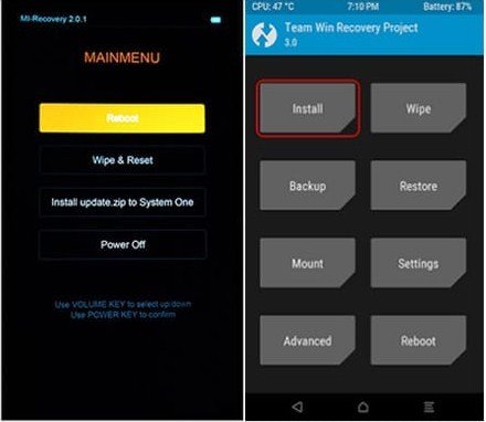 Masuk mode recovery Masuk mode recovery