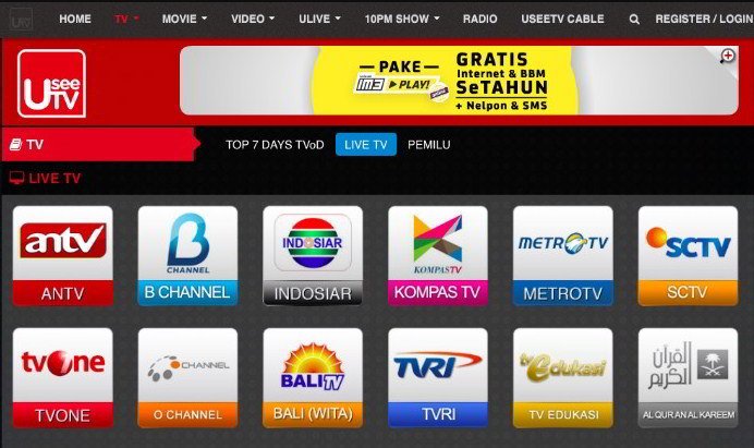 UseeTv streaming tv Online Indiehome UseeTv streaming tv Online Indiehome