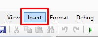 insert tab insert tab