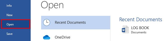 open file open file