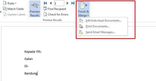 cara membuat mail merge di excel 2010