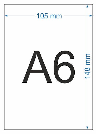 kertas ukuran A6