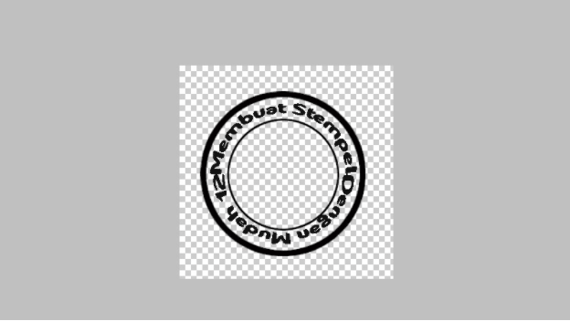 hasil membuat Stempel di Photoshop hasil membuat Stempel di Photoshop