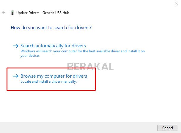 Browse My Computer for Drivers