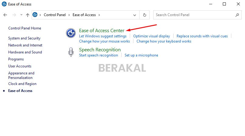 Ease of Access Center