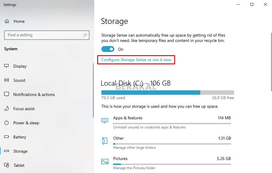 Storage Sense