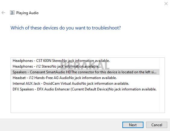 Troubleshoot Audio Troubleshoot Audio